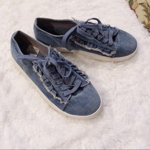 Y2K DENIM PLATFORM SNEAKERS